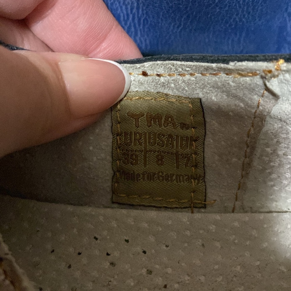 EUC TMA Eyes blue red colorful Mary Jain Flats made for Germany 8 - Picture 5 of 10